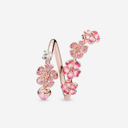 Peach Blossom Ring | Adjustable Open Band