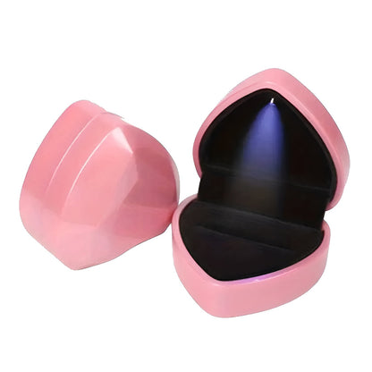 HEART RINGS BOX WITH LED (Box Only)