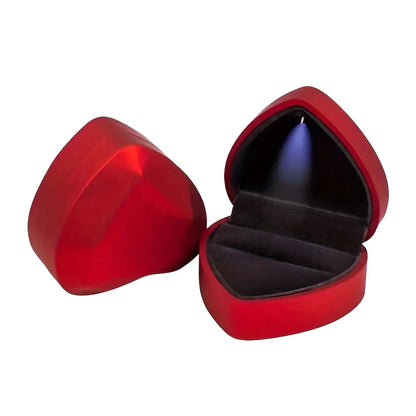 HEART RINGS BOX WITH LED (Box Only)